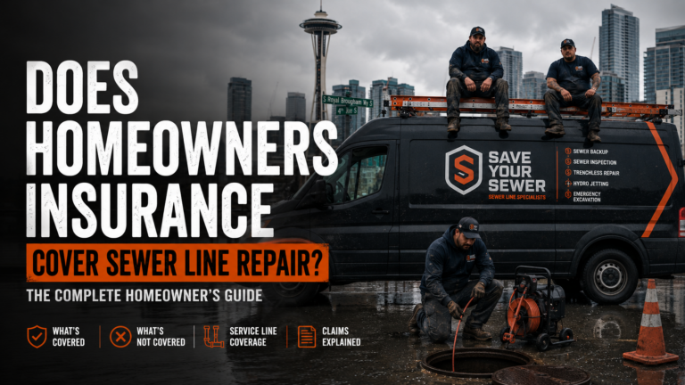 Does insurance cover sewer line repair