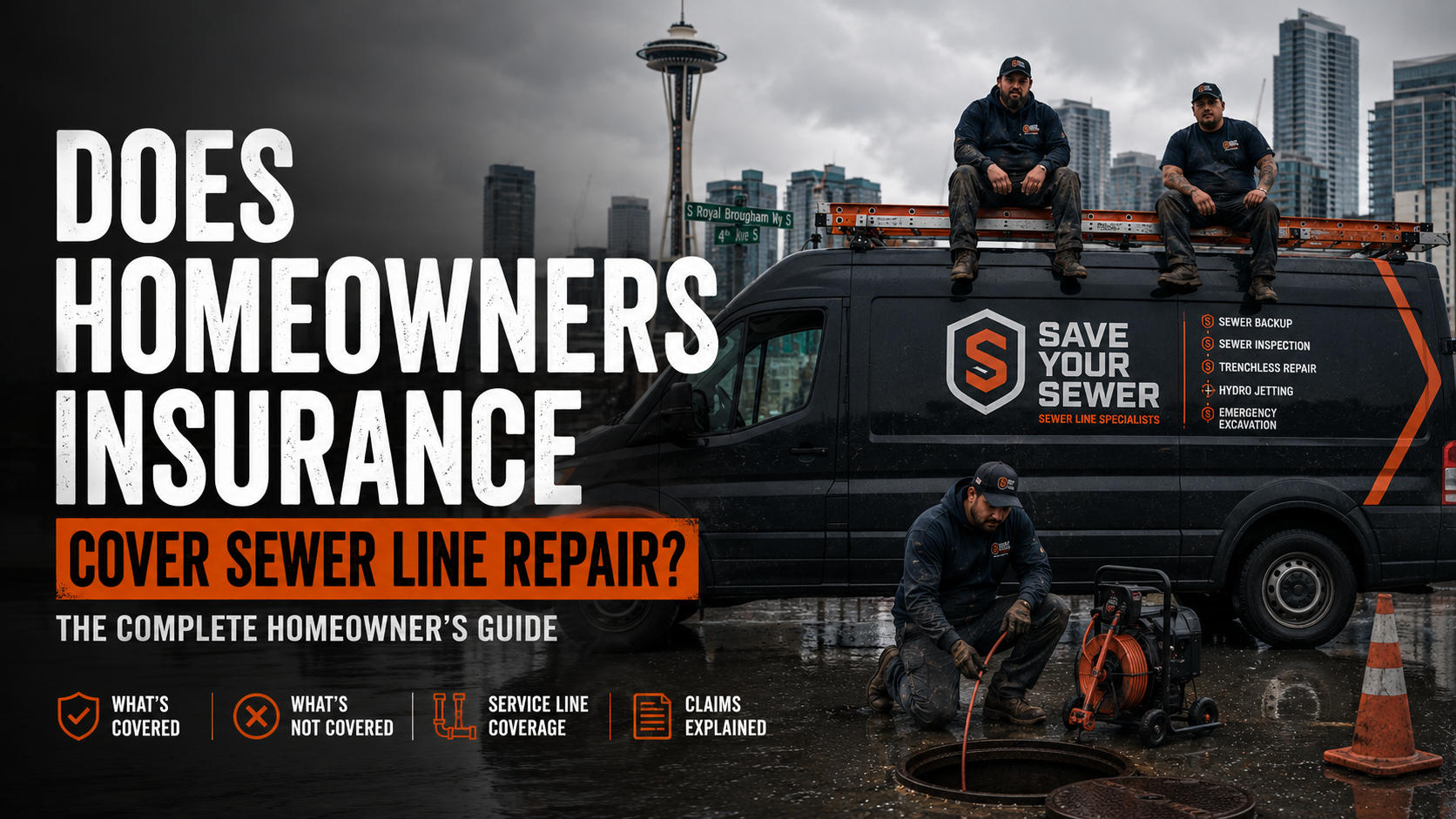 Does insurance cover sewer line repair